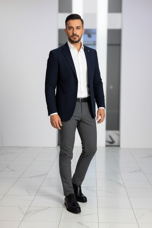 Homme portant les Oxford Croco Cuir – Style élégant